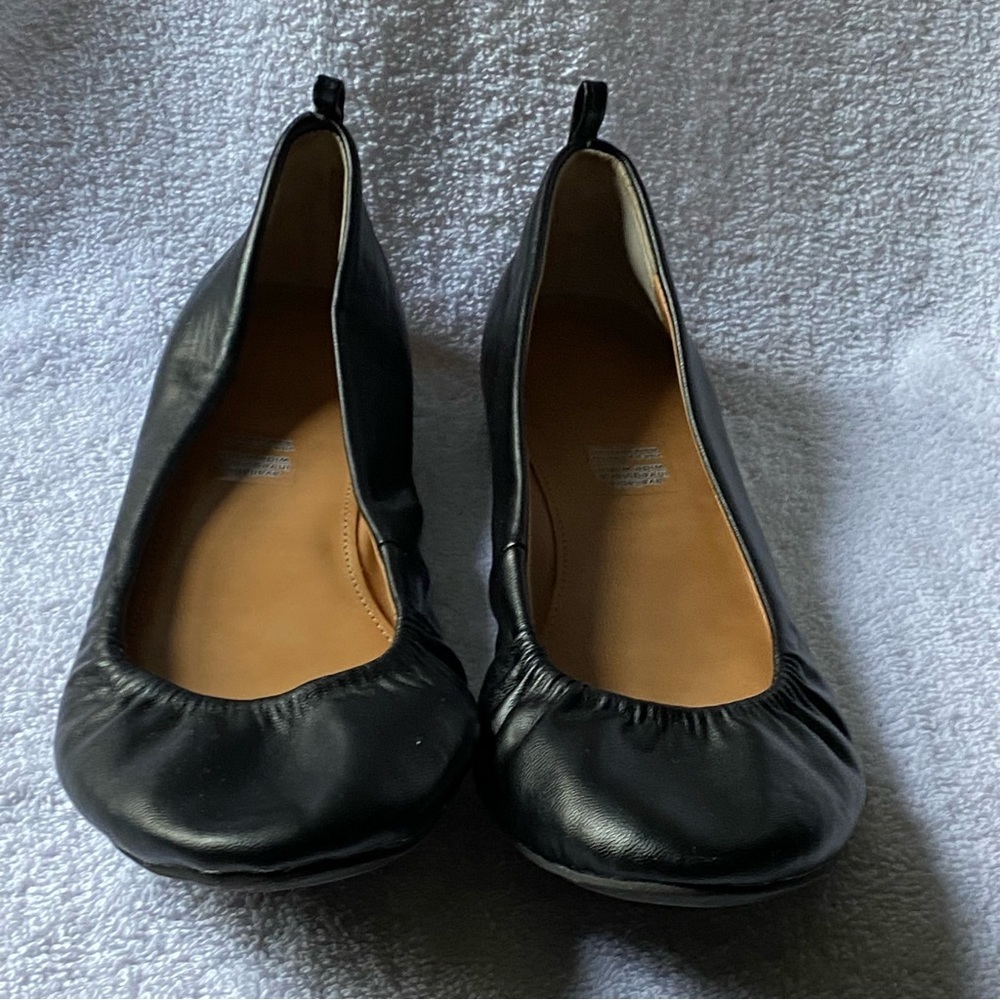 Women’s Shoes Size 8.5M  Flats‎ Black Slip On Ballet